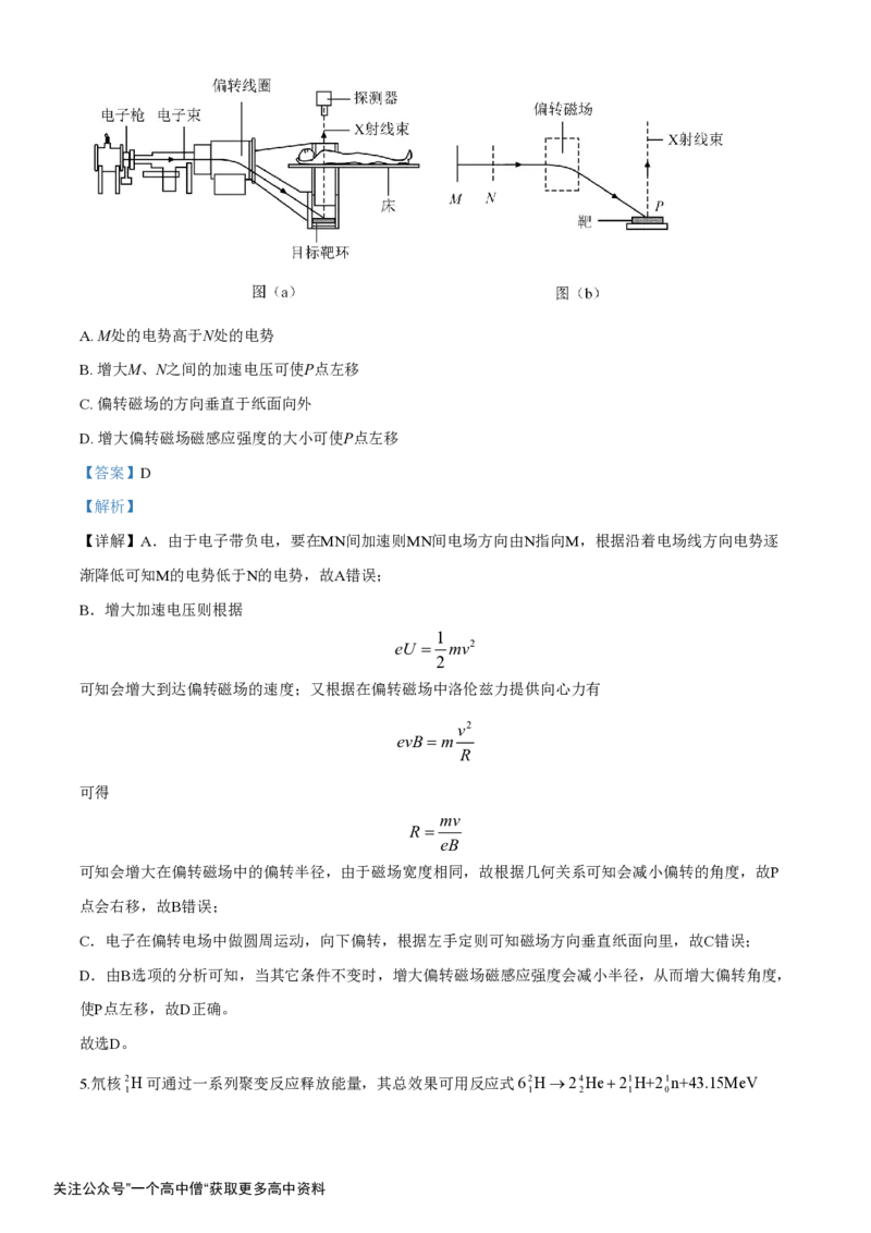 《2020年高考全国卷Ⅱ理综试题解析（精编版）（解析版）_初高中资料库_高中资料库（转存避免链接过期失效）_高中物理》第3页预览