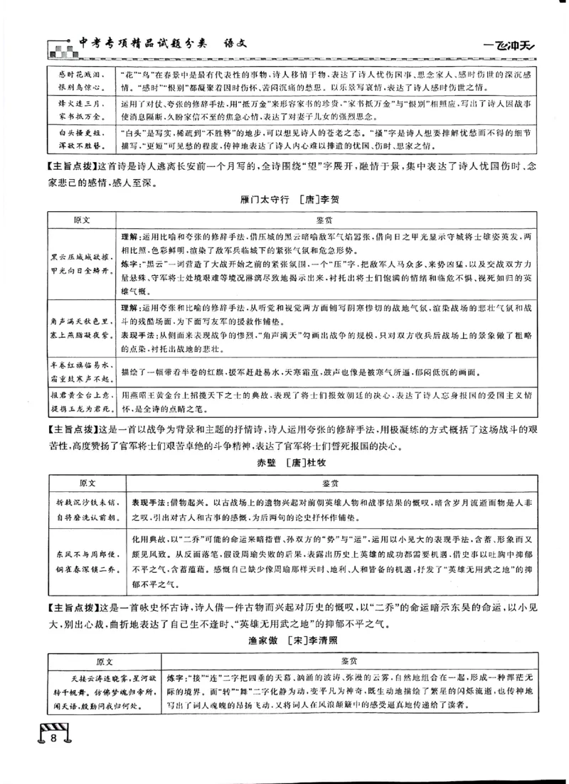 《古诗文一本通_2026秋初中教辅合集_2027《一飞冲天•中考专项精品试题分类》（中考）（7科全）_2027《一飞冲天•中考专项精品试题分类》（中考）（语文）》第10页预览