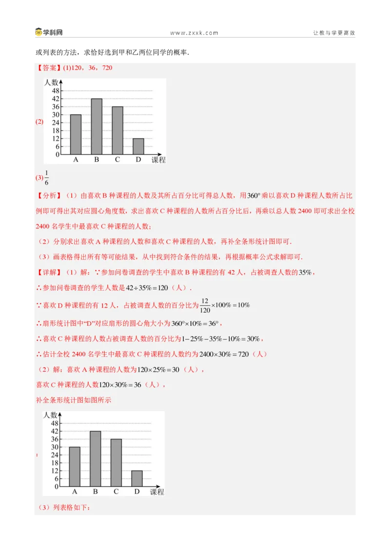 《专题33数据的收集与整理（6考点43题）（解析版）_2026秋初中教辅合集_2027学科网&_2027好题汇编2026年中考数学真题分类汇编（全国通用）》第10页预览
