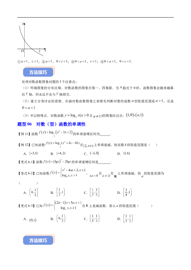 《专题4.2.3对数函数的性质与图象（高效培优讲义）（原卷版）_2027高中必刷题_必刷题2027_2027高一高二必刷题_数学_YZ-133-高中数学同步精讲B版高一二三基础+培优讲义+专题练习word版电子_2026版》第7页预览