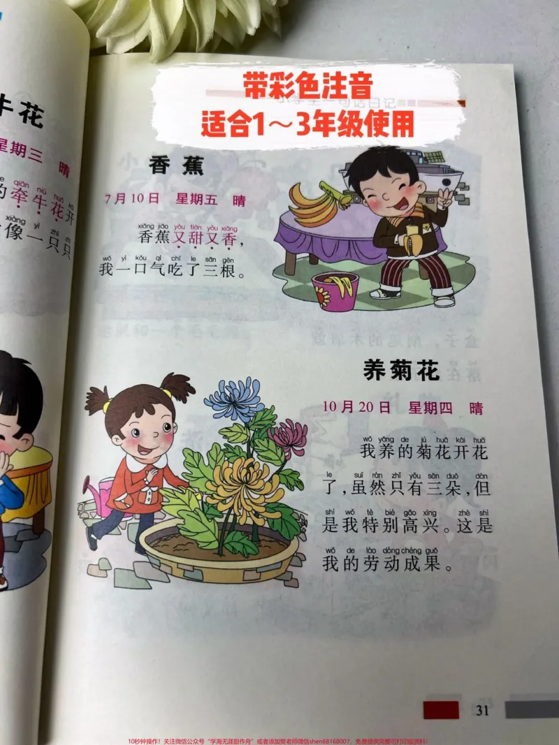 《家有上一二年级的小同学，每天读两页《一句话日记》为日后看图写话积累素材，提高写作能力#作文素材#一二年级#课外阅读#看图写话》第2页预览