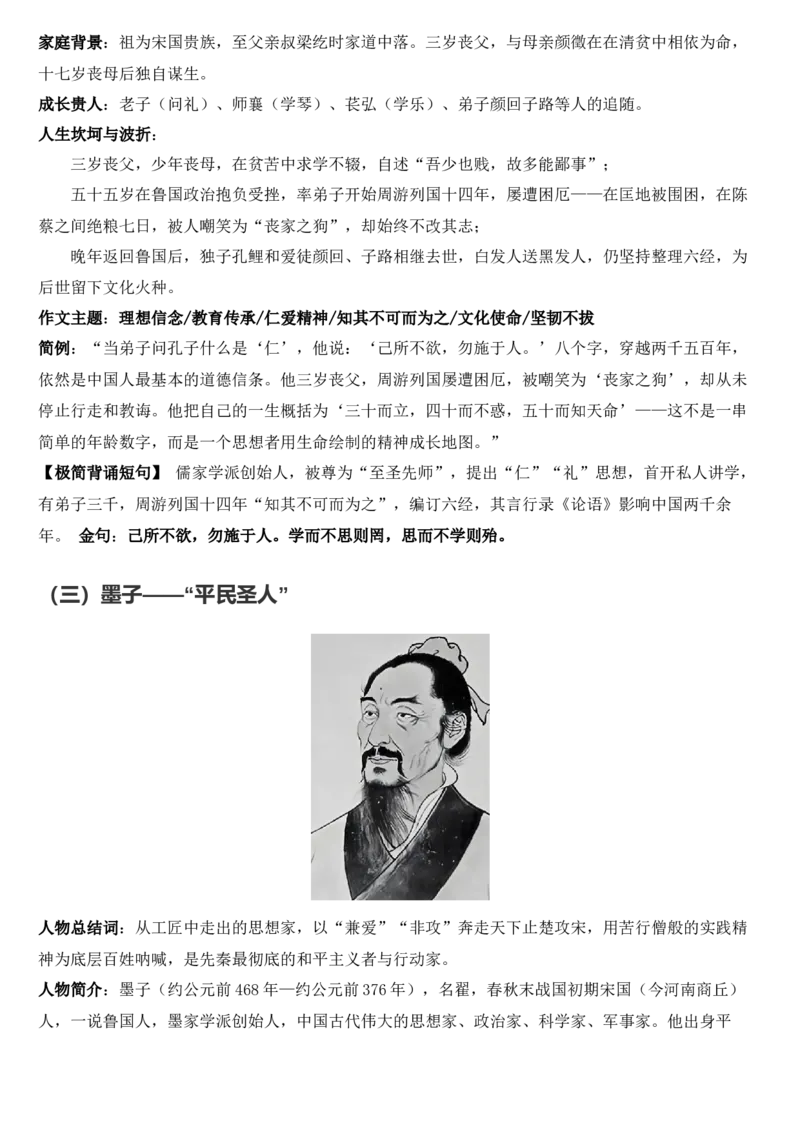 《2026届高考最新作文素材：中国古代历史人物—思想家_高考一二三轮复习_语文_2027年高考语文专项复习_102027届高考最新作文素材分析记背》第4页预览