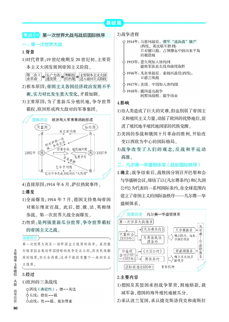 《1_知识讲解-11-第十一单元　两次世界大战、十月革命与国际秩序的演变_2024版教学资源包_2024版.新高考版历史.5·3A版_11_第十一单元两次世界大战、十月革命与国际秩序的演变_4_PDF教参电子书》第2页预览