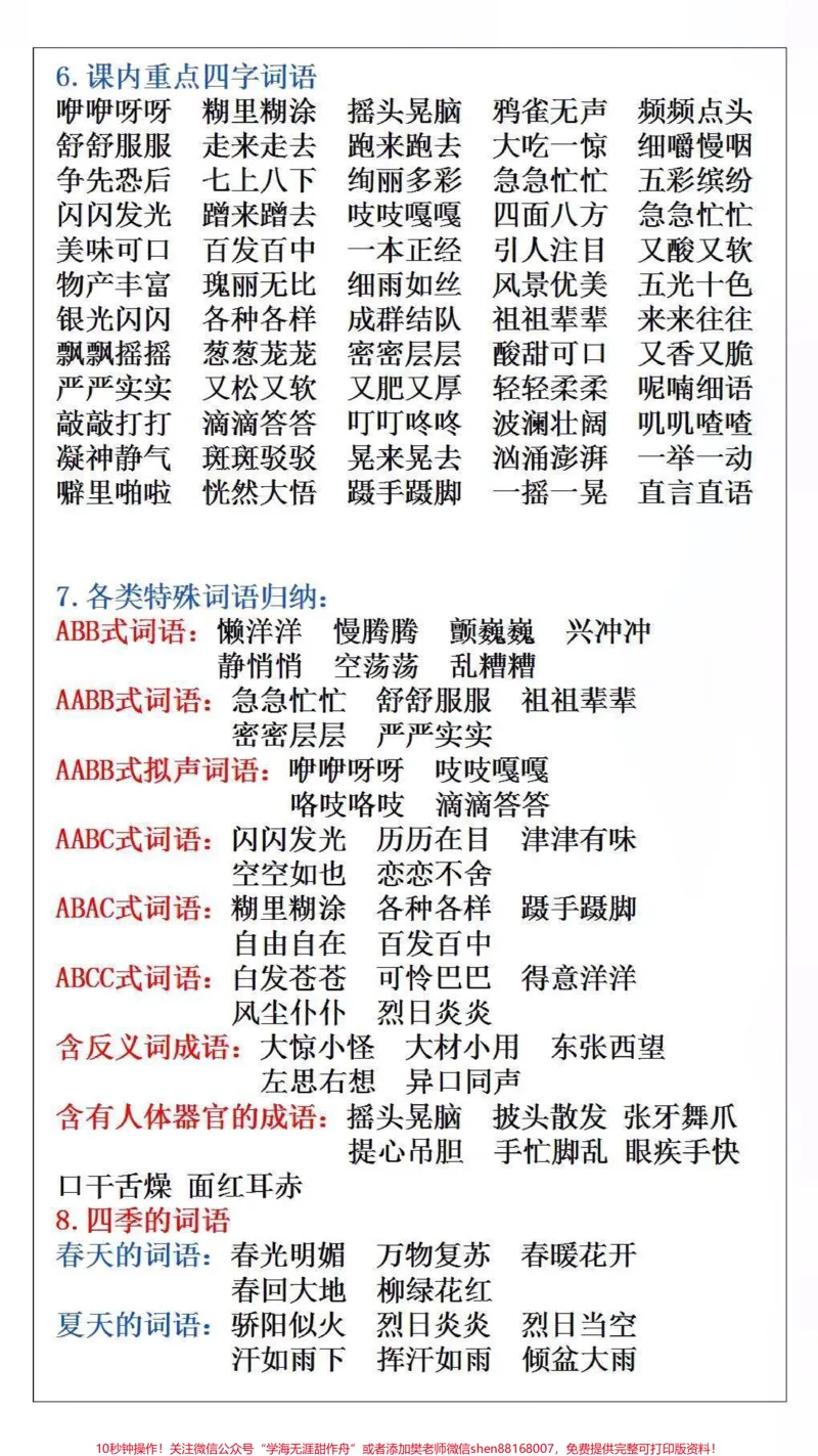 《三年级上册语文重要高频知识汇总#小学语文#必考考点》第2页预览