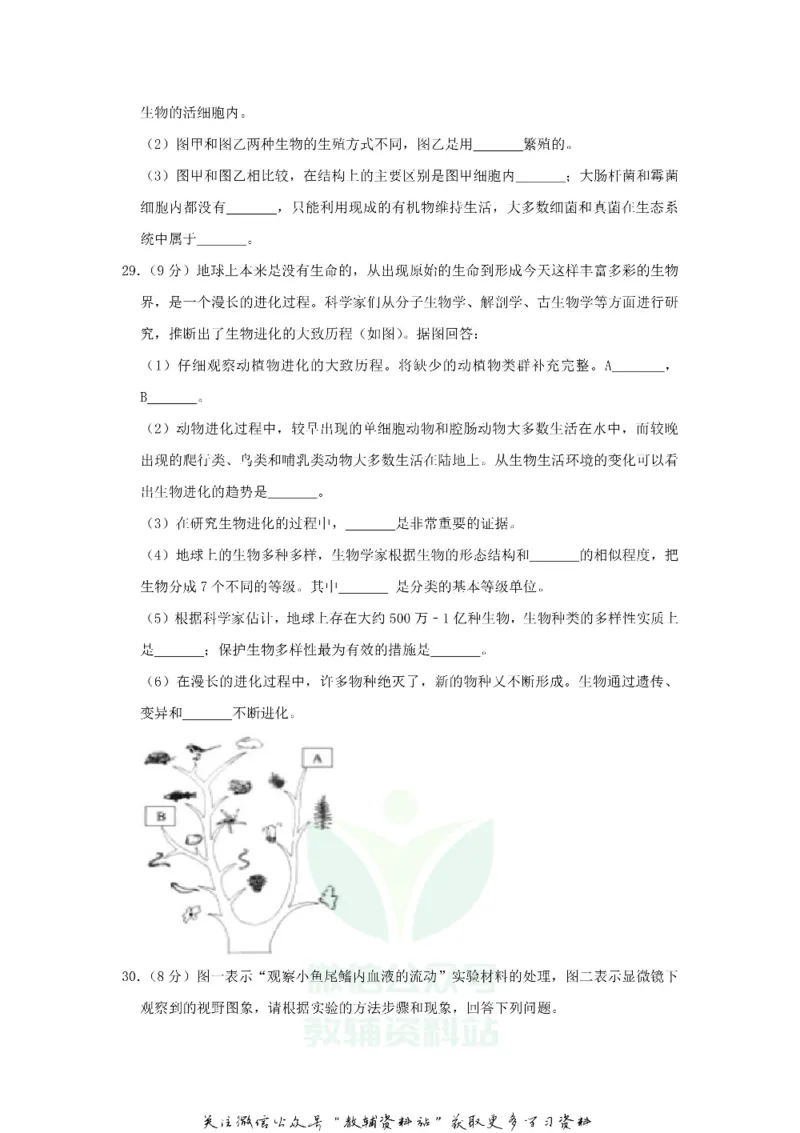 《2020山东省聊城市中考生物真题及答案_初高中资料库_初中资料库（转存避免链接过期失效）_初中生物》第9页预览