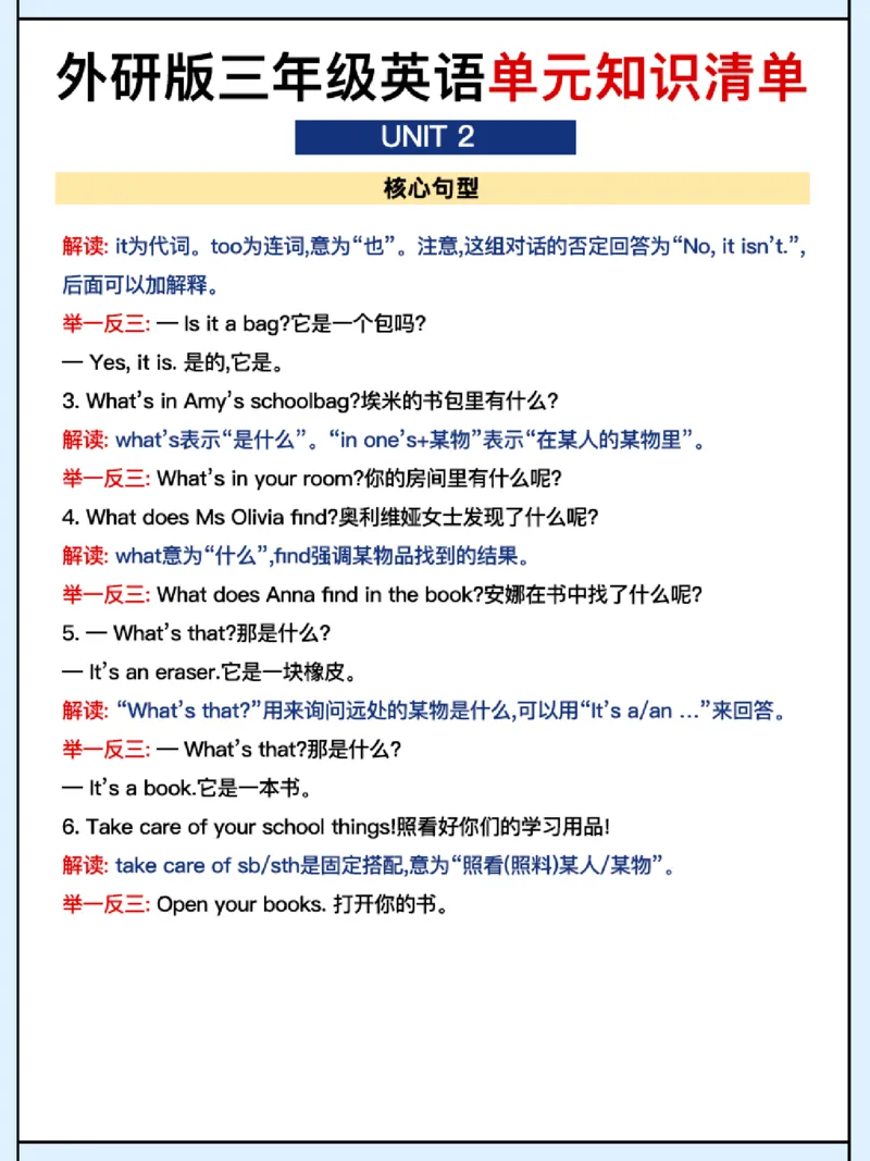 《外研三上英语知识清单全(1)_3年级上册同步教辅合集_3上-英语_三上英语-新外研三起练习》第6页预览