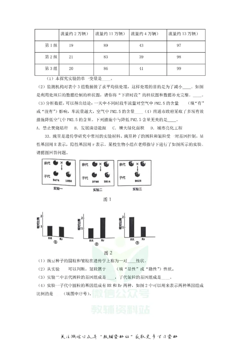《2020江苏南通中考生物真题及答案_初高中资料库_初中资料库（转存避免链接过期失效）_初中生物》第7页预览