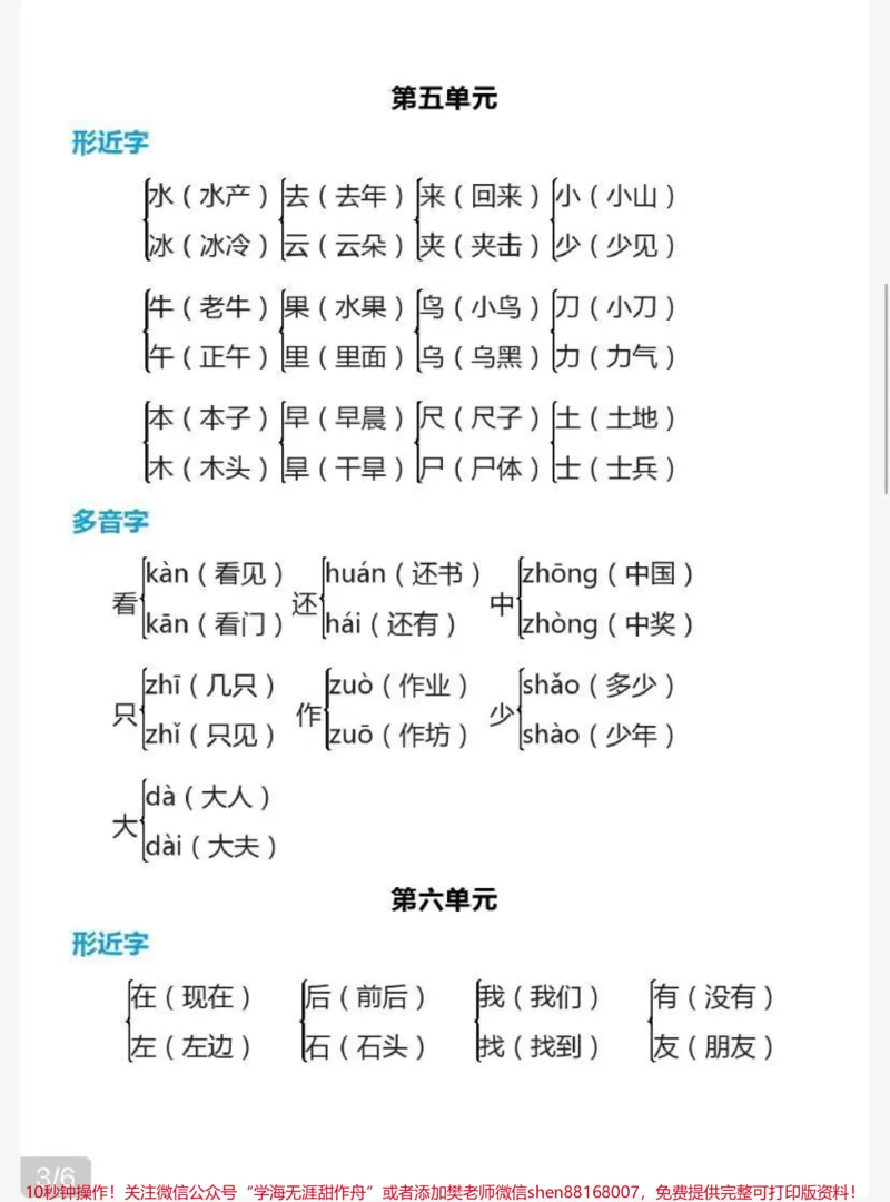 《一年级上册语文期末总复习重点必考知识点归纳#家长收藏孩子受益#教育#学习#期末复习#知识点总结》第3页预览