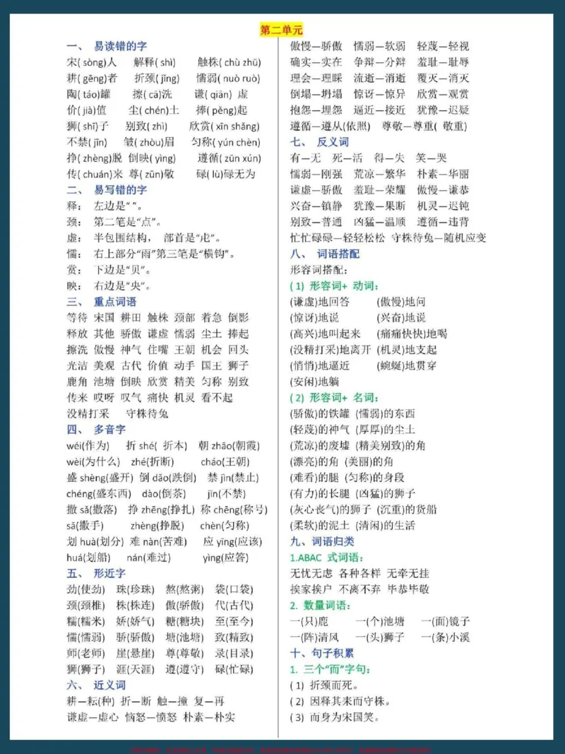 《三年级下册语文全册知识点梳理汇总。包含每个单元,每一课重点知识点总结,预习复习一份搞定#三年级语文#三年级语文重点归纳#三年级数学#三年级#小学语文》第2页预览