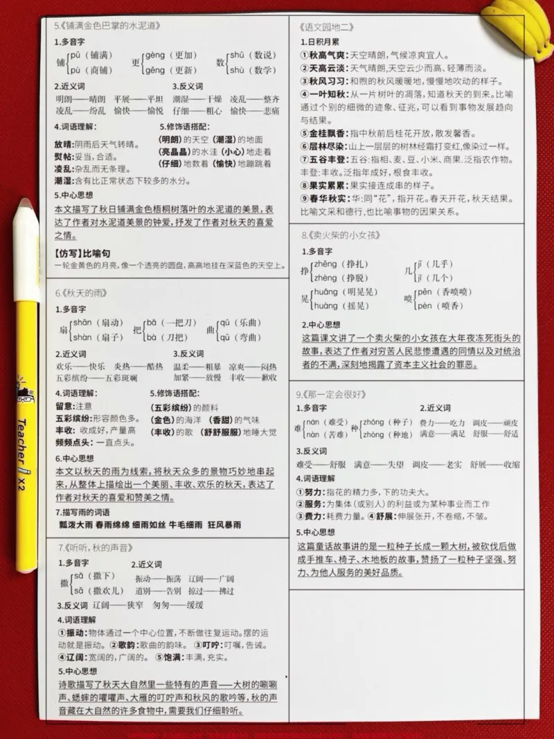 《课课贴-三上语文每课重点贴每课生字组词。认读剪下贴在每课空白处,预习复习提分用,老师精心整理,家长给孩子打印出来学习一下!#二升三#三年级语文#三年级语文预习》第3页预览