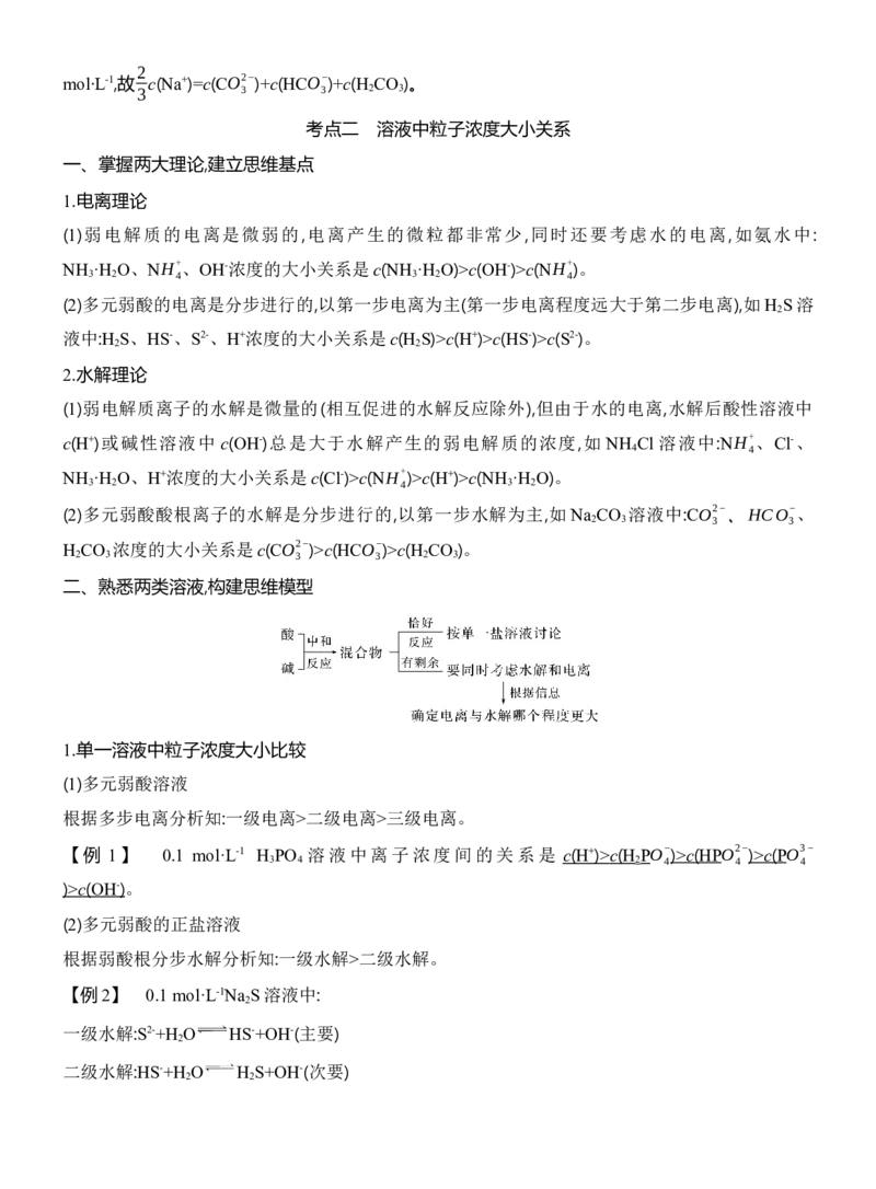 《2027届高三化学一轮复习讲义：7.5溶液中粒子浓度的关系_高考一二三轮复习_化学_2027年高考化学一轮_42027届高考化学一轮考点复习讲义》第4页预览