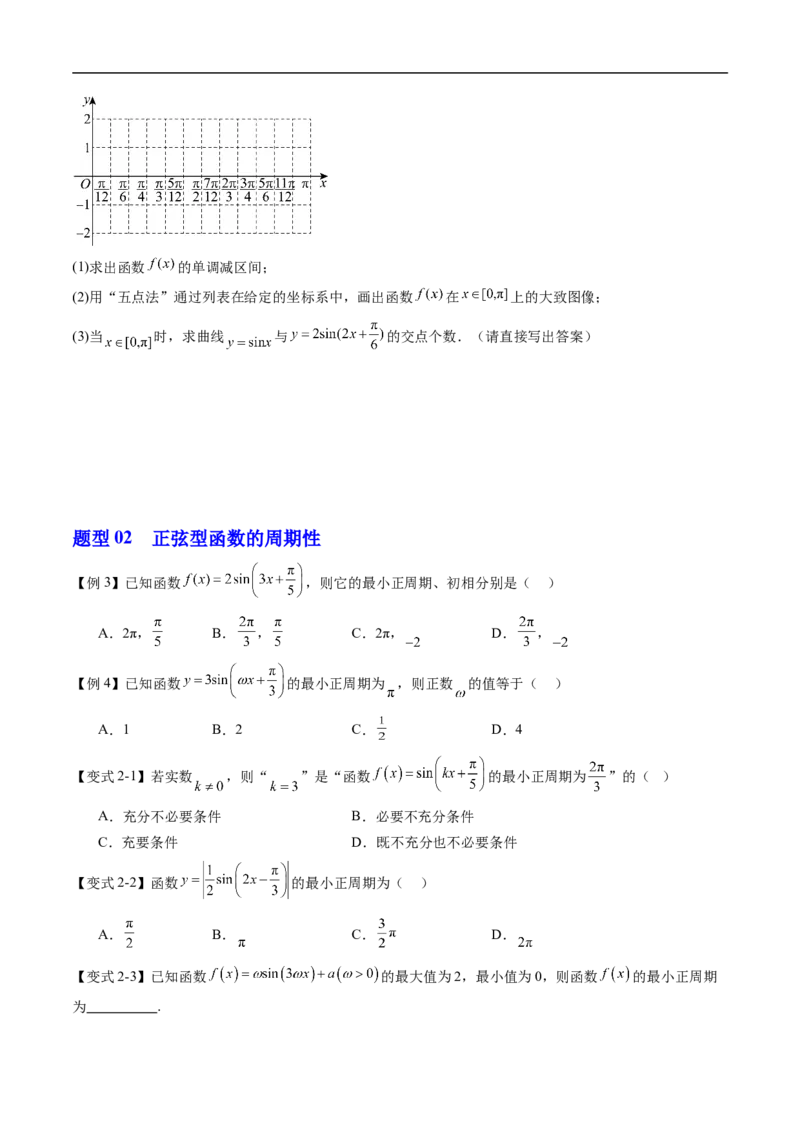 《专题7.3.2正弦型函数的性质与图像（高效培优讲义）（试题版）_2027高中必刷题_必刷题2027_2027高一高二必刷题_数学_YZ-133-高中数学同步精讲B版高一二三基础+培优讲义+专题练习word版电子》第6页预览