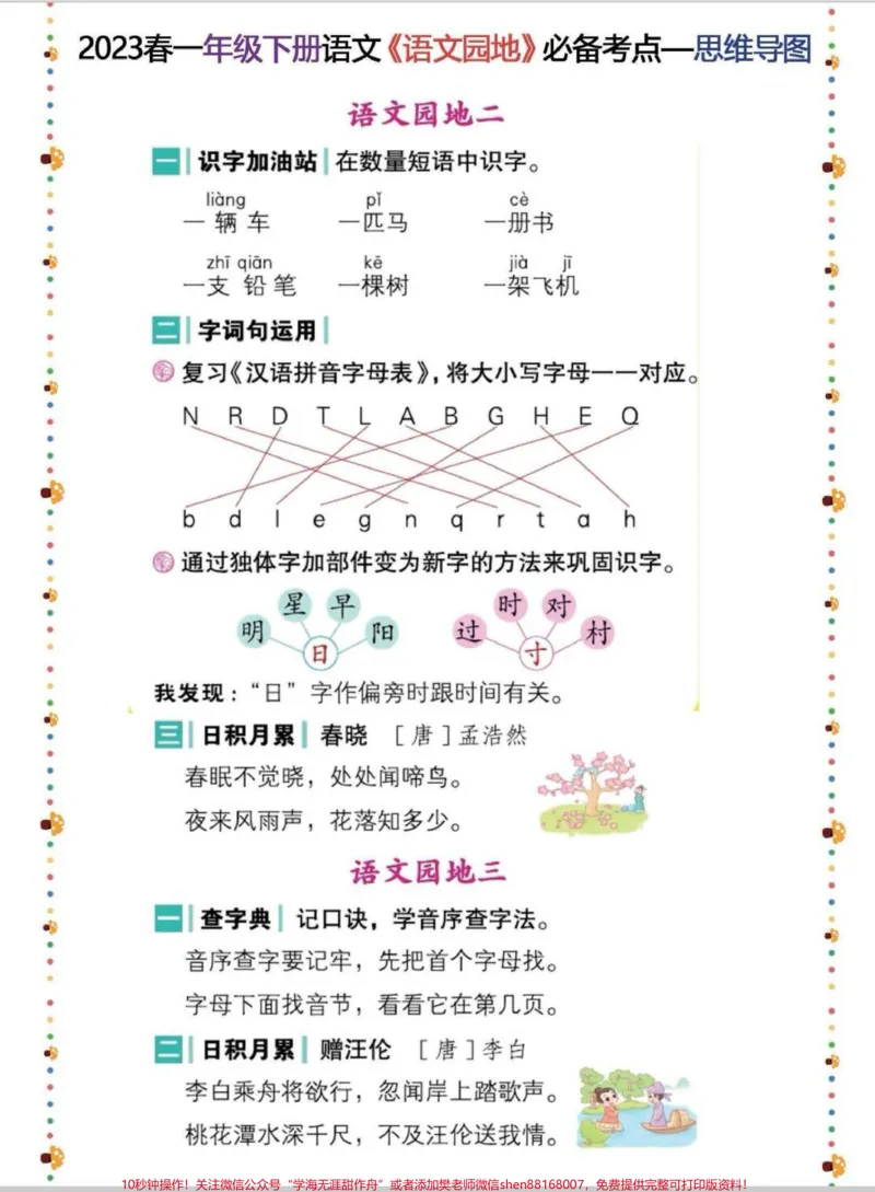 《一年级语文园地知识点汇总。一年级太需要这个语文园地知识点汇总了,都是必考点。老师要求全部掌握,在家多练习吧!#一年级#语文#知识分享#一年级重点知识归纳#一年级语文》第2页预览