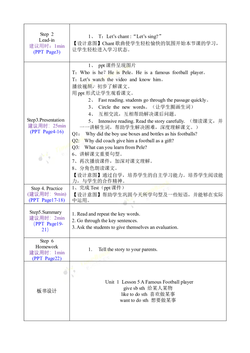 《六下教案Unit1Lesson6_26春小学语数英道科各版本《课件+教案》_26春各版本语数英《七彩课堂》教学课件+教案_英语《七彩课堂课件教案》冀教26春_Unit1Sports（教案）》第2页预览