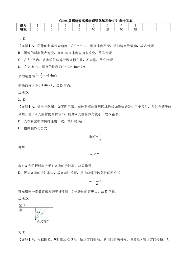 《福建省高考物理强化练习卷07_高考一二三轮复习_物理_2026年-物理高考专项复习_42026年福建省高考物理强化练习卷》第10页预览