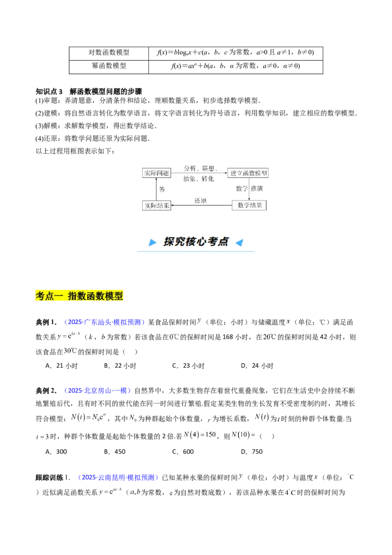 《第08讲函数模型及其应用（高效培优讲义）（学生版）_高考一二三轮复习_数学_2026年_2026年高考数学一轮复习考点精讲精练（新高考通用）-G58_2026版》第3页预览