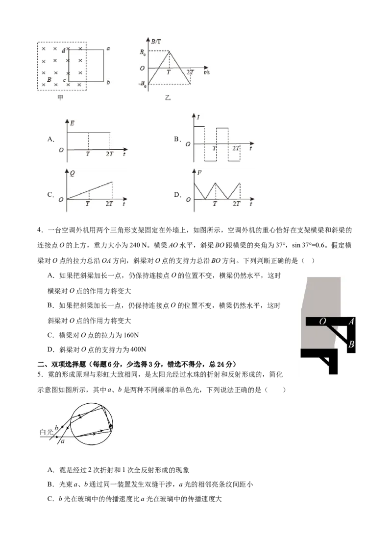 《福建省高考物理强化练习卷02_高考一二三轮复习_物理_2026年-物理高考专项复习_42026年福建省高考物理强化练习卷》第2页预览