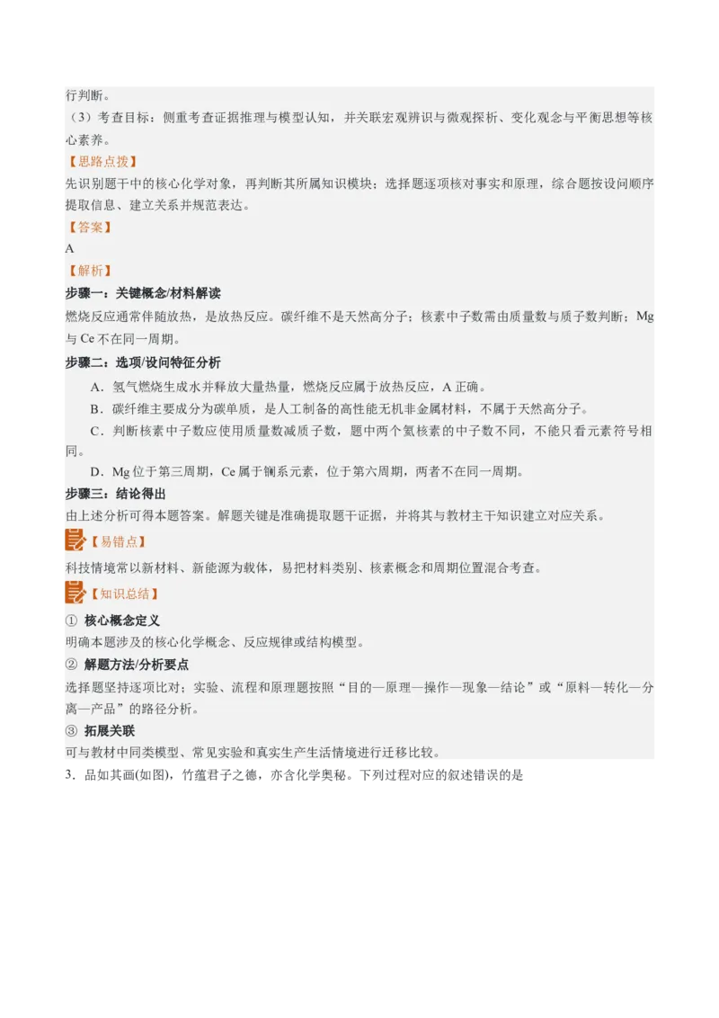 《2026年高考化学真题完全解读（广东卷）_高考一二三轮复习_化学_2027年高考化学专项复习_2027年高考化学真题完全解读-G338_2027版》第6页预览