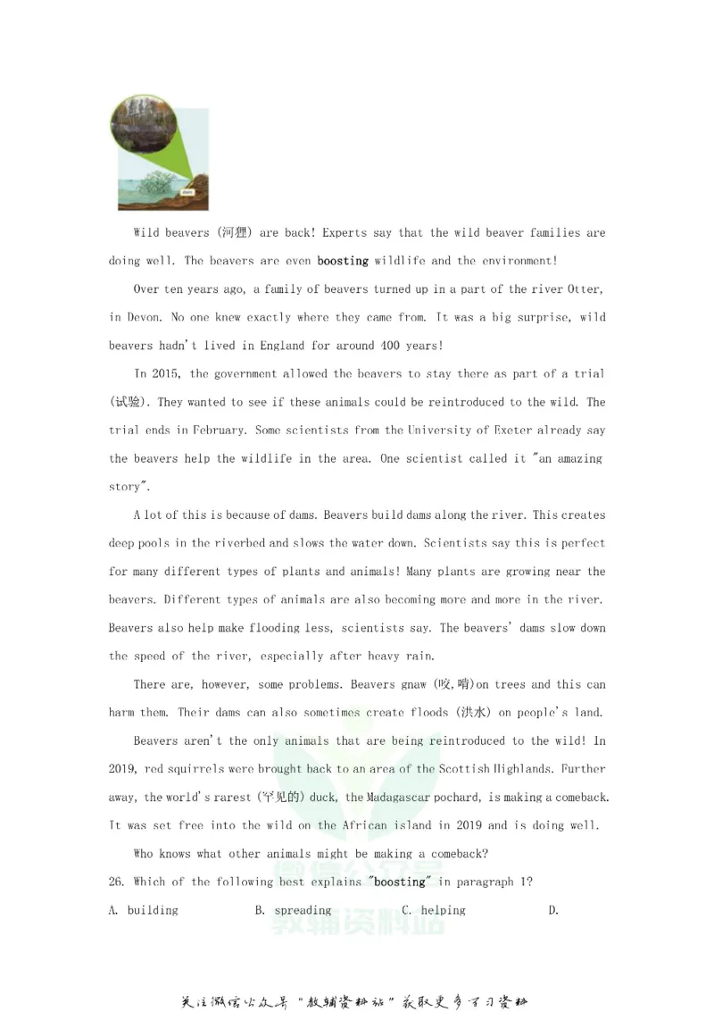 《2020山东省青岛市中考英语真题及答案_初高中资料库_初中资料库（转存避免链接过期失效）_初中英语》第5页预览