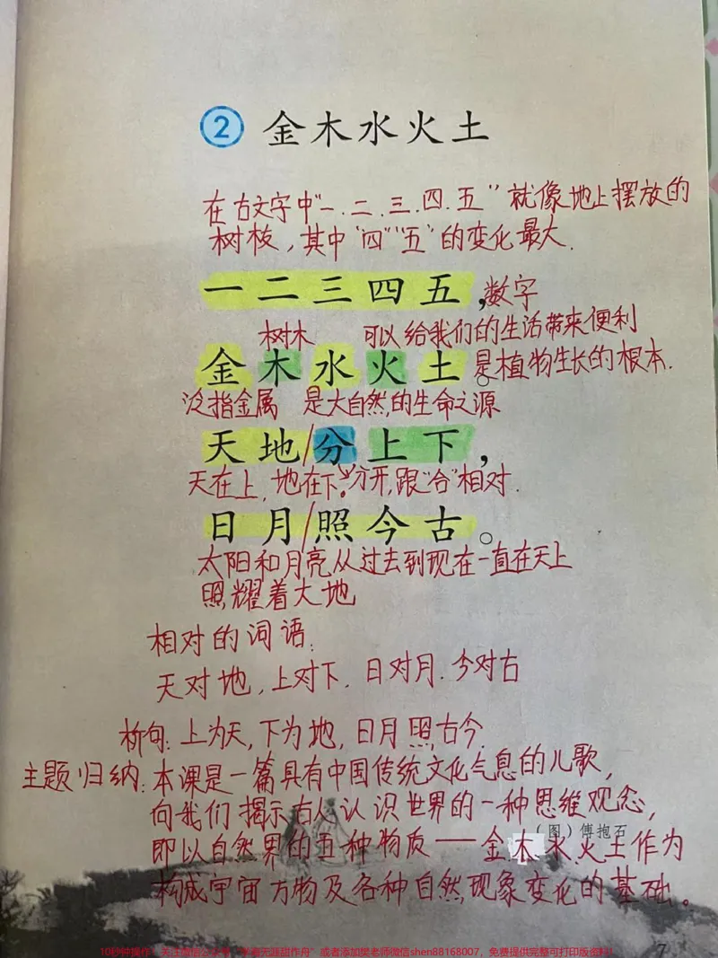《一年级上语文,1~4课详细笔记,家长收藏》第2页预览