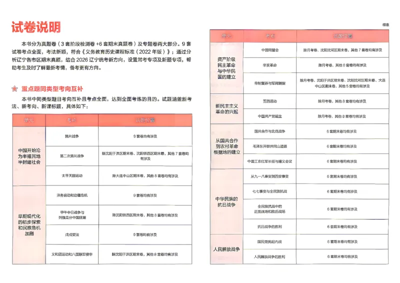 《八上历史RJ真题卷A3_2026秋初中教辅合集_2027学习之星_2027《学习之星•真题的逻辑》8上历史（人教）》第6页预览