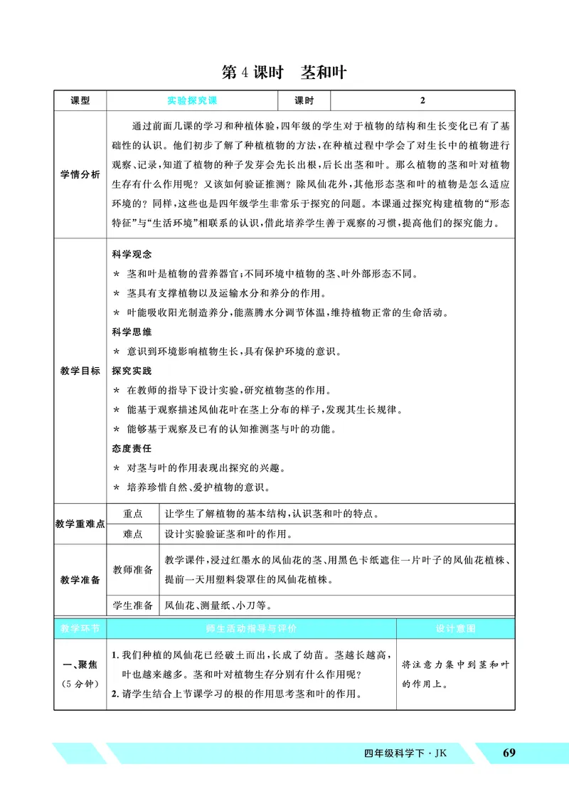 《优翼26春科学JK四下——教案_26春小学语数英道科各版本《课件+教案》_26春教科版科学《课件+教案》1-6年级下册_四下_优翼26春科学JK四下——教案_优翼26春科学JK四下——教案》第9页预览