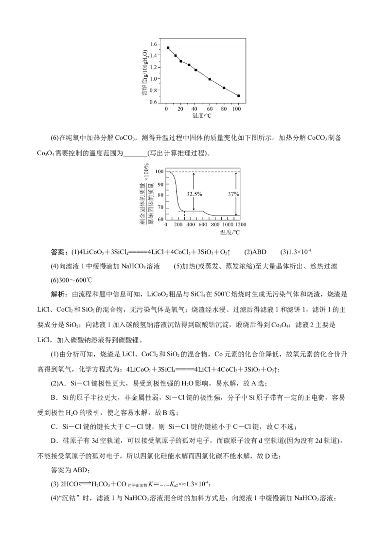 《2026届高考化学二轮《化学工艺流程》大题专练08(教师版)_高考一二三轮复习_化学_2027年高考化学专项复习_52027届高考化学大题专项强化训练》第6页预览