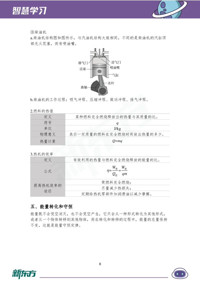 《初三物理知识手册（上）_2026秋初中教辅合集_2027《新东方•知识手册》9上物理》第9页预览
