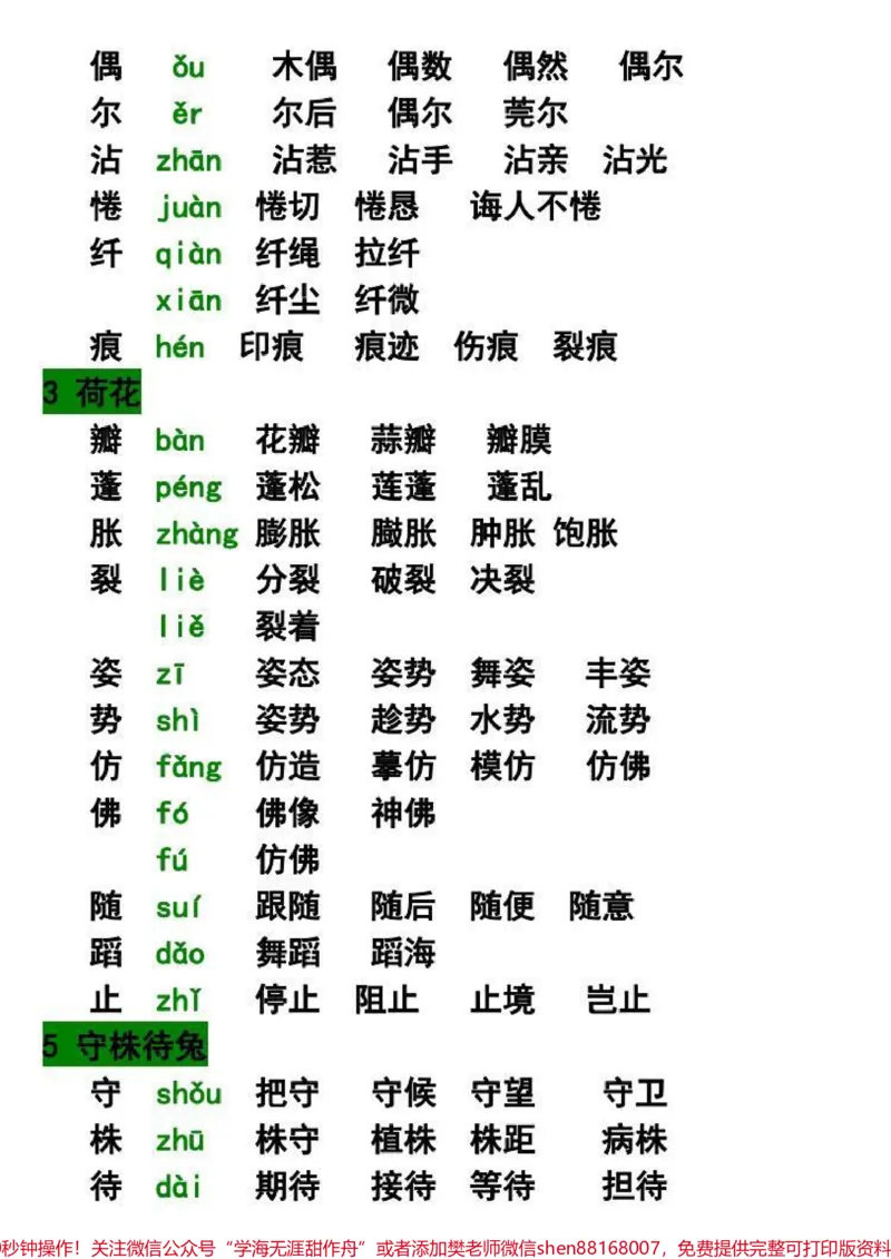 《三年级下册语文1-4单元生字及组词汇总#每天学习一点点#知识点总结#家长收藏孩子受益#小学语文#必考考点》第2页预览