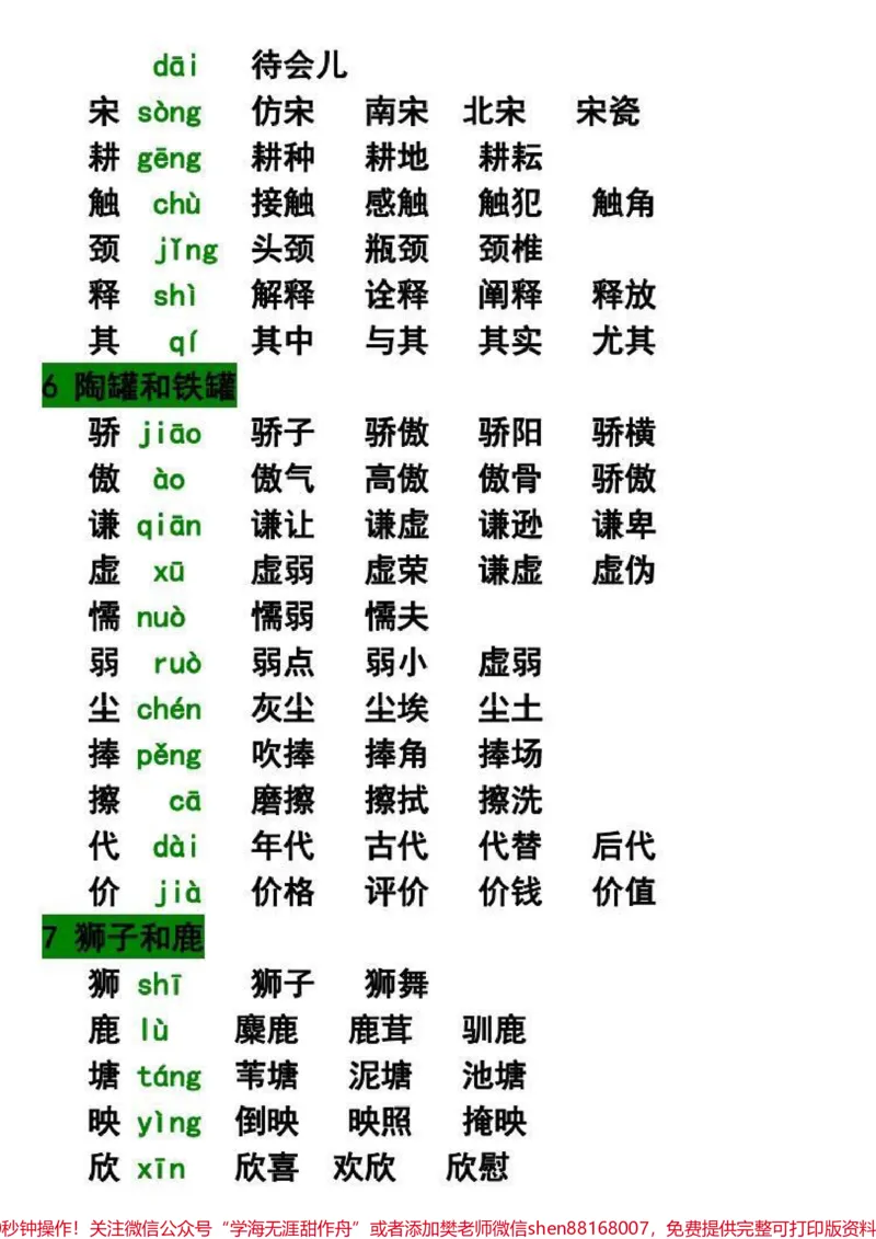 《三年级下册语文1-4单元生字及组词汇总#每天学习一点点#知识点总结#家长收藏孩子受益#小学语文#必考考点》第3页预览