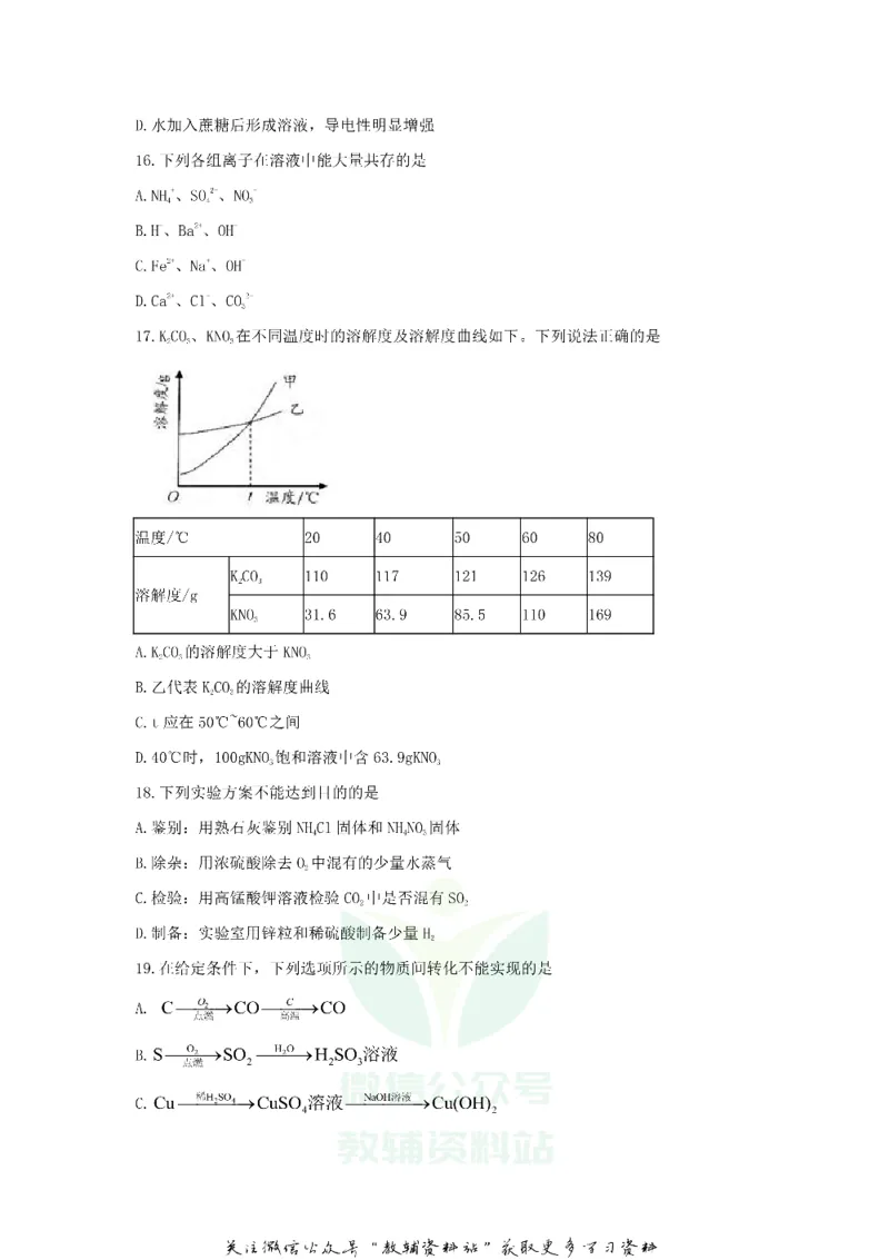 《2020江苏省苏州市中考化学真题及答案_初高中资料库_初中资料库（转存避免链接过期失效）_初中化学》第5页预览