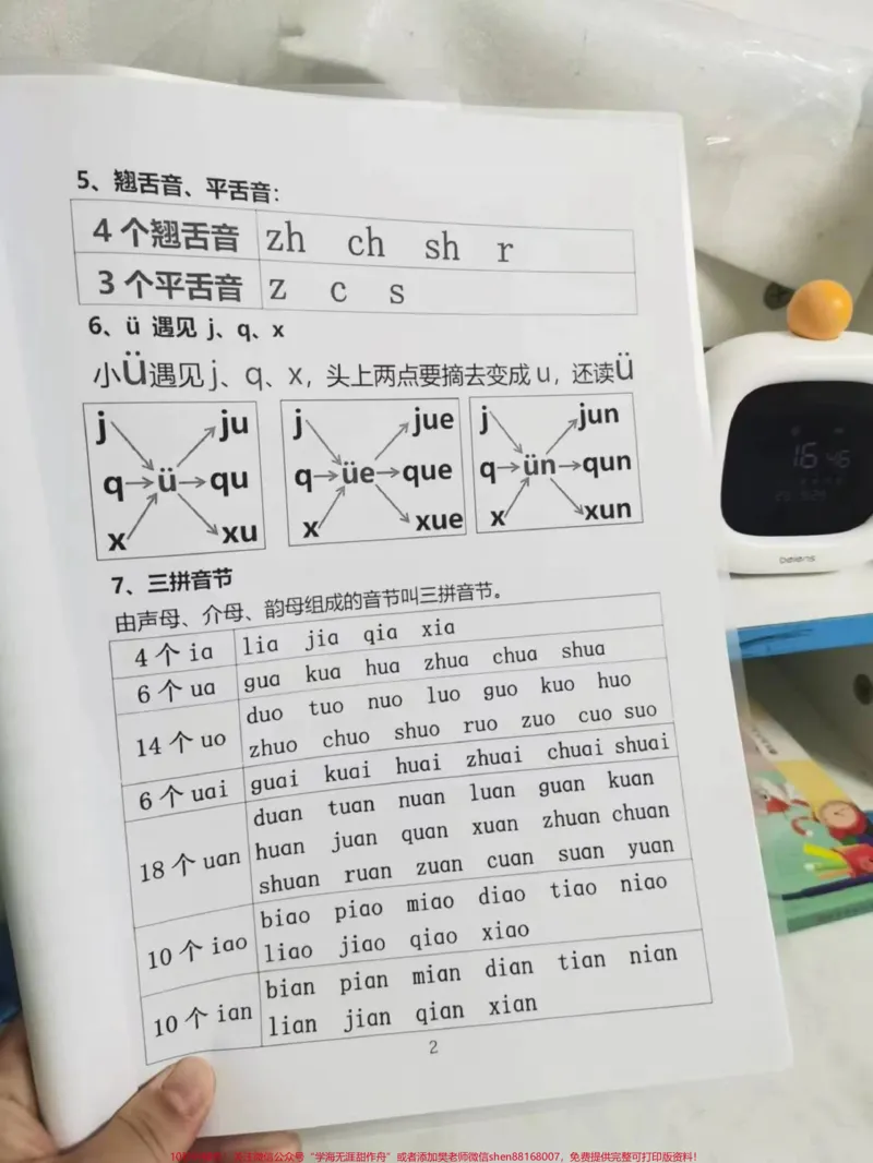 《小学汉语学拼音重点知识。拼音拼读练习#拼音#一年级#每天学习一点点#拼音拼读#学习》第2页预览