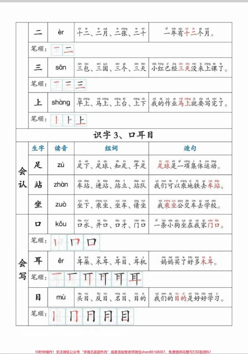《一年级生字组词拼音笔顺造句。生字组词拼音笔顺造句，一年级掌握这一本足够了。#一年级#语文#一年级语文#每天学习一点点#造句》第2页预览