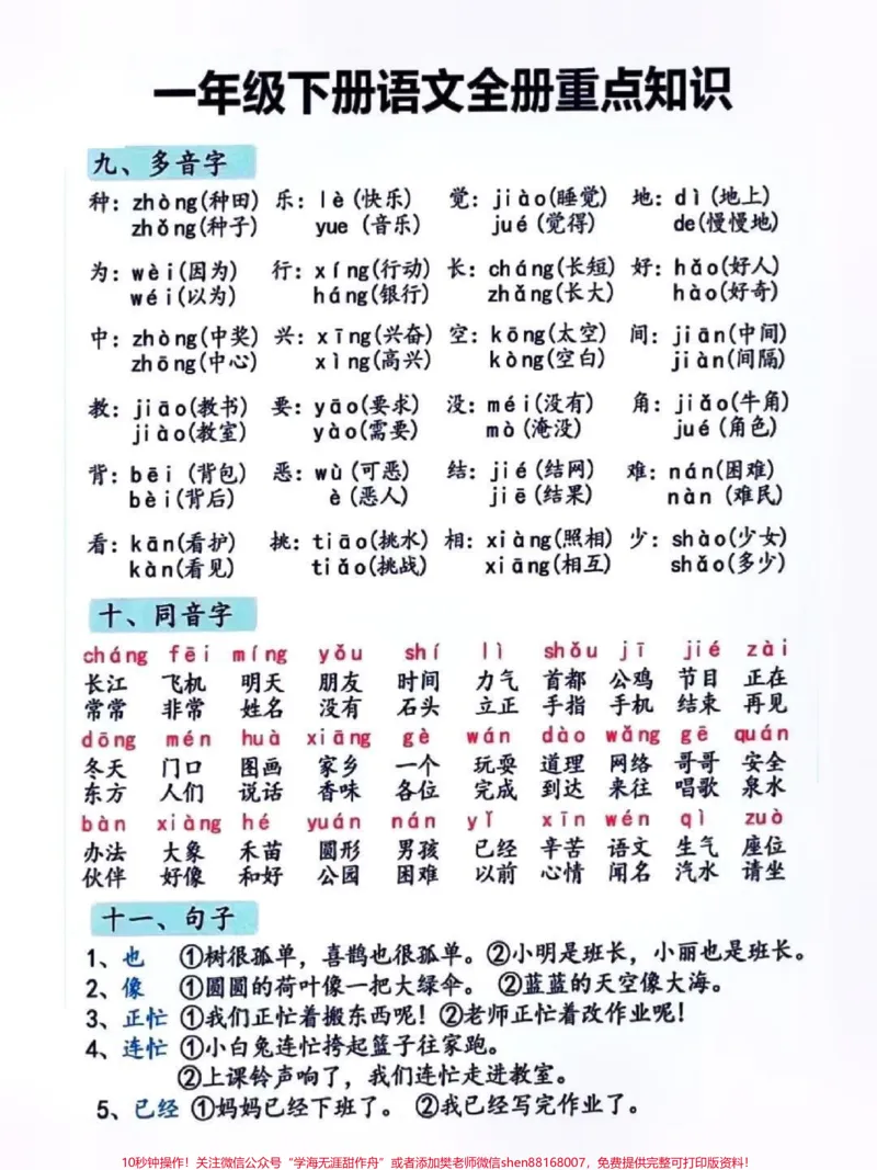 《一年级语文上册必背知识点。#关注我持续更新小学知识#知识点总结#小学语文#一年级语文#暑假预习@qunju888.com小助手@qunju888.com热点宝@DOU+上热门@qunju888.com创作者中心》第4页预览