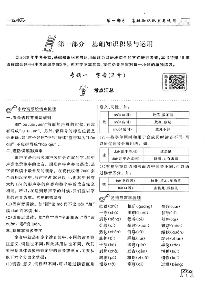 《主书_2026秋初中教辅合集_2027《一飞冲天•中考专项精品试题分类》（中考）（7科全）_2027《一飞冲天•中考专项精品试题分类》（中考）（语文）》第8页预览