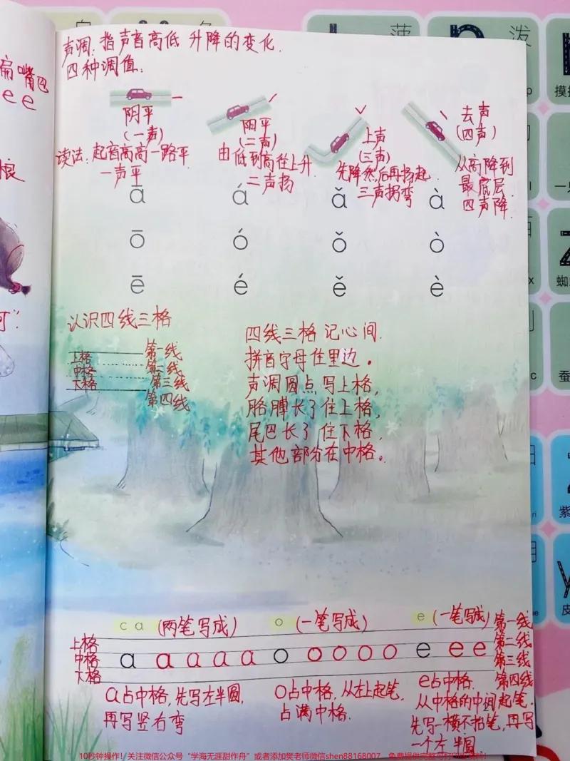 《一年级上册语文第二三单元《汉语拼音》详细笔记》第2页预览