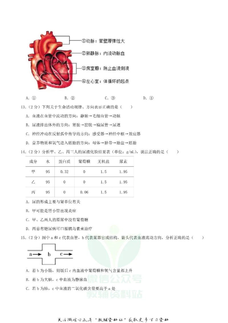 《2020湖北省宜昌市中考生物真题及答案_初高中资料库_初中资料库（转存避免链接过期失效）_初中生物》第4页预览