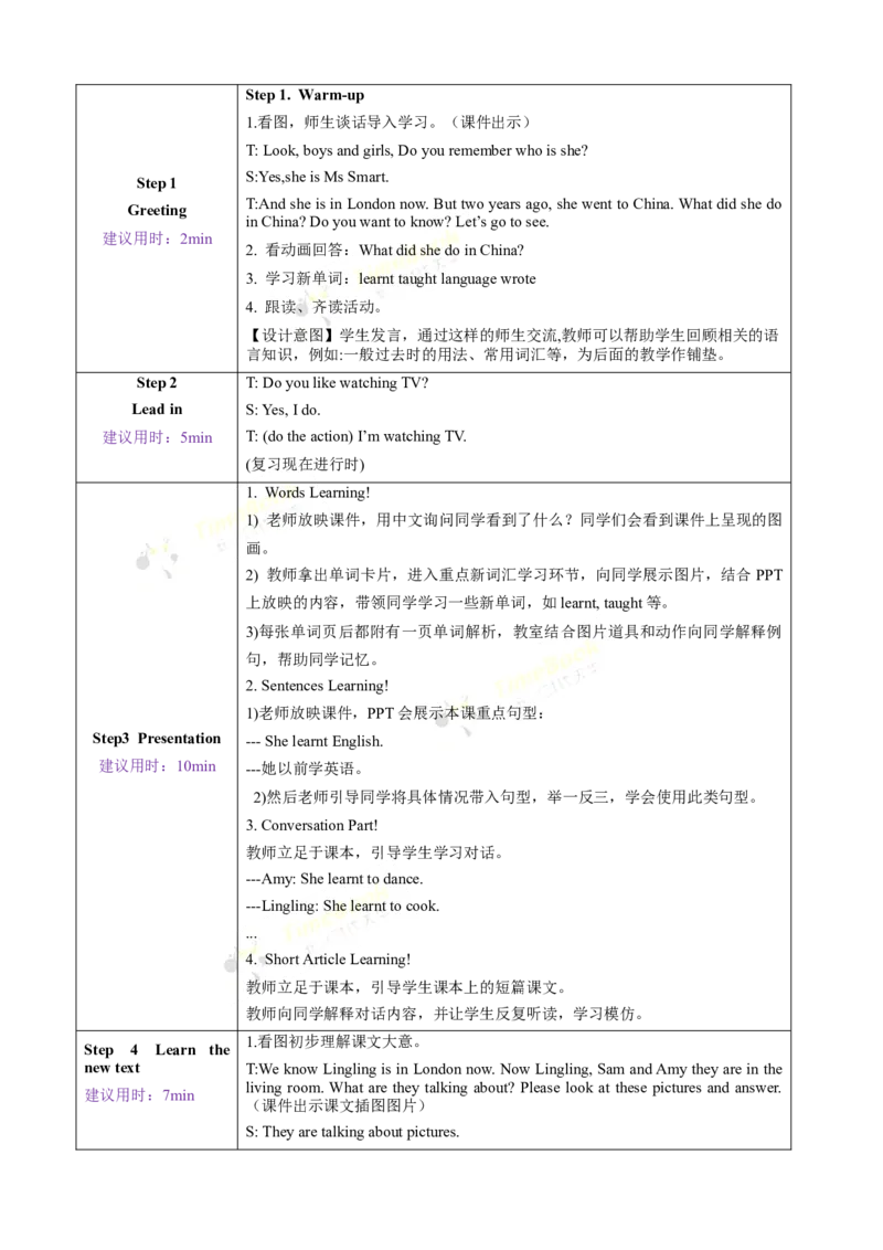 《Module2unit1第1课时_26春小学语数英道科各版本《课件+教案》_26春各版本语数英《七彩课堂》教学课件+教案_英语《七彩课堂课件教案》外研三起26春_外研五下教案Module2》第2页预览