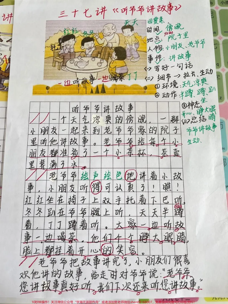 《#一年级#二年级#看图写话#家长收藏孩子受益#涨知识》第1页预览