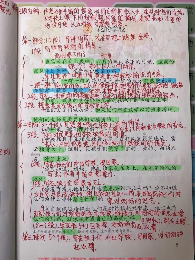 《三年级上册语文《第一单元》详细笔记》第4页预览