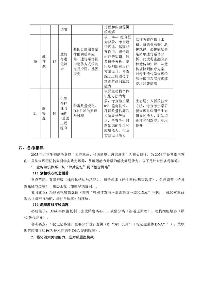 《2025年高考生物真题完全解读（北京卷）_高考一二三轮复习_生物_2026年-生物高考专项复习_2025年高考生物真题完全解读-G338》第7页预览