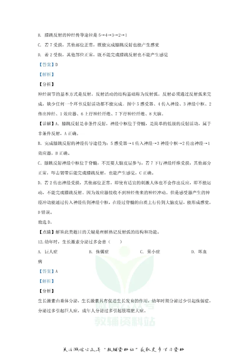 《2020山东省菏泽市中考生物真题及答案_初高中资料库_初中资料库（转存避免链接过期失效）_初中生物》第10页预览