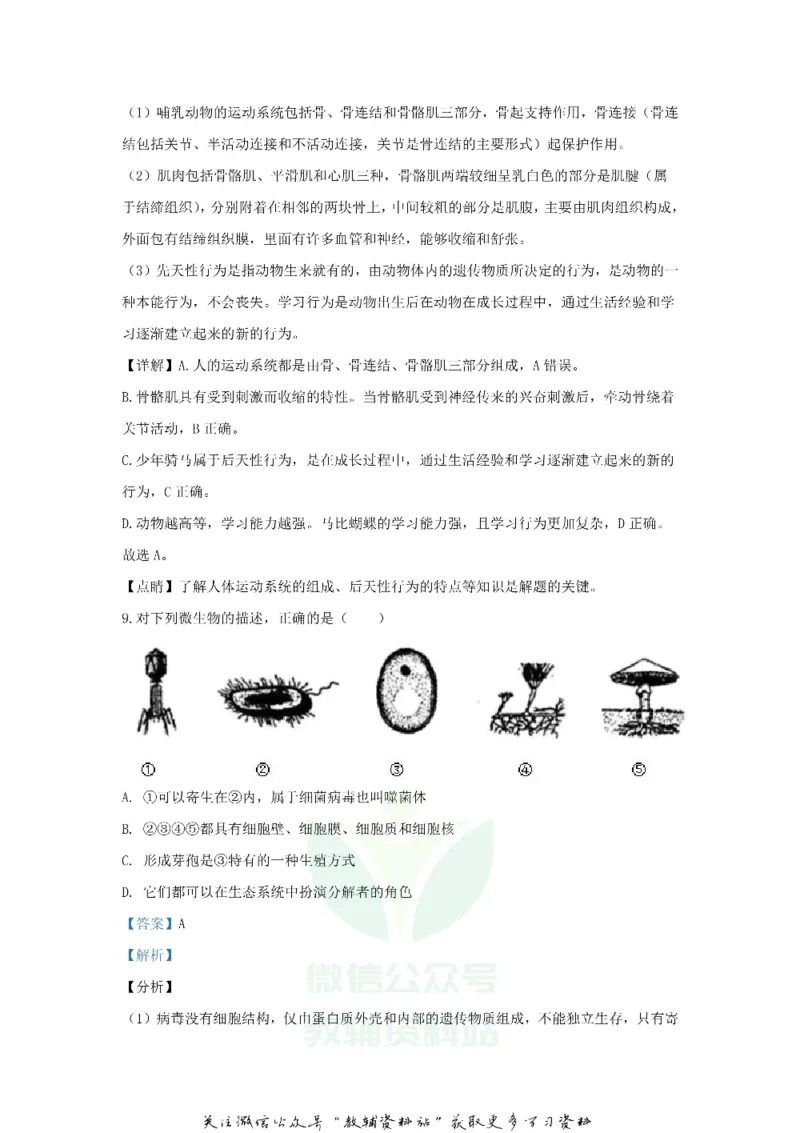 《2020山东省菏泽市中考生物真题及答案_初高中资料库_初中资料库（转存避免链接过期失效）_初中生物》第7页预览