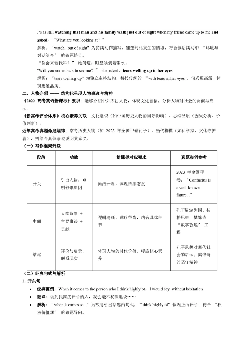《写作材料：应用文之人物介绍与对话描写专项突破第3周（适用于全国高考备考）_高考一二三轮复习_英语_2026年_262026年高考一轮英语写作材料之读后续写写应用文书信类专项突破》第3页预览