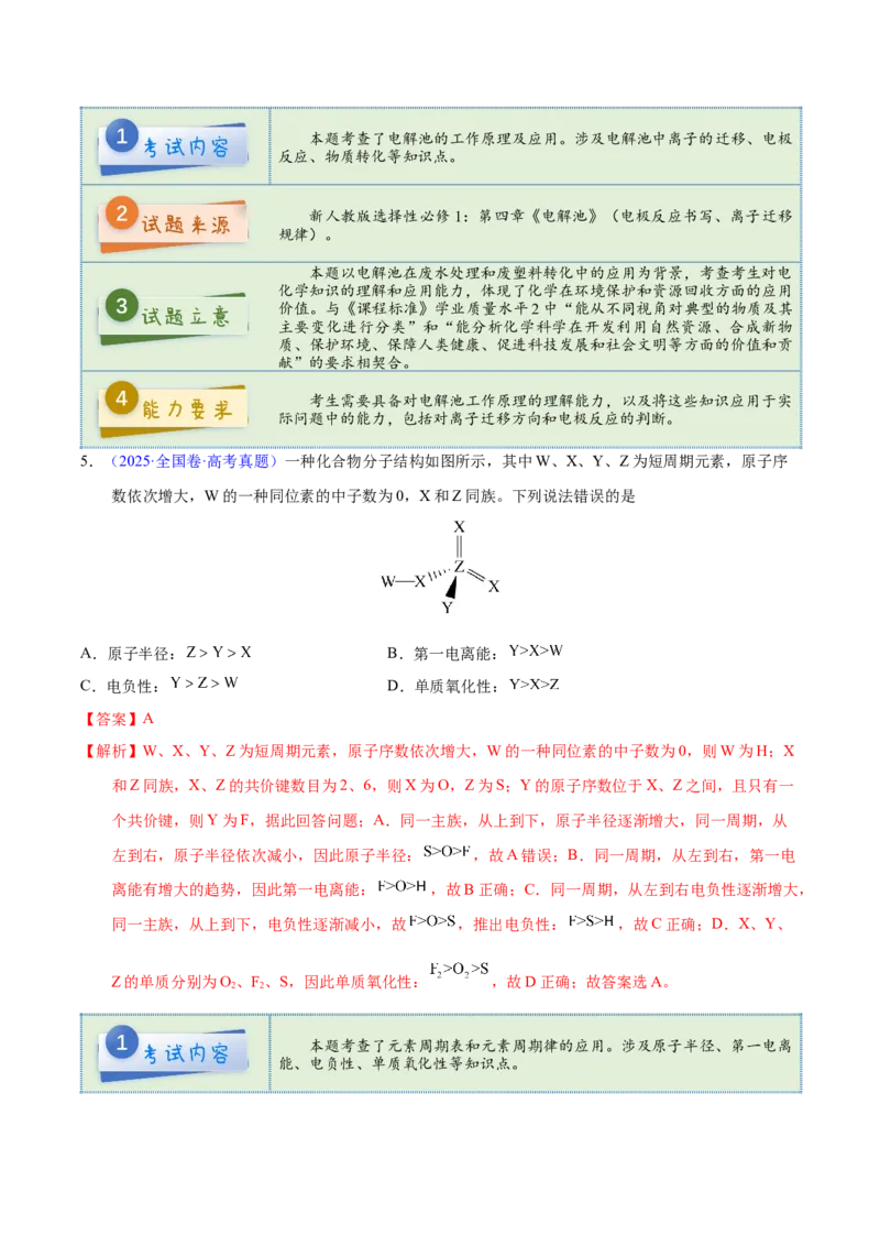 《2025年高考化学真题完全解读（新课标卷）_高考一二三轮复习_化学_2026年-化学高考专项复习_2025年高考化学真题完全解读-G338》第8页预览