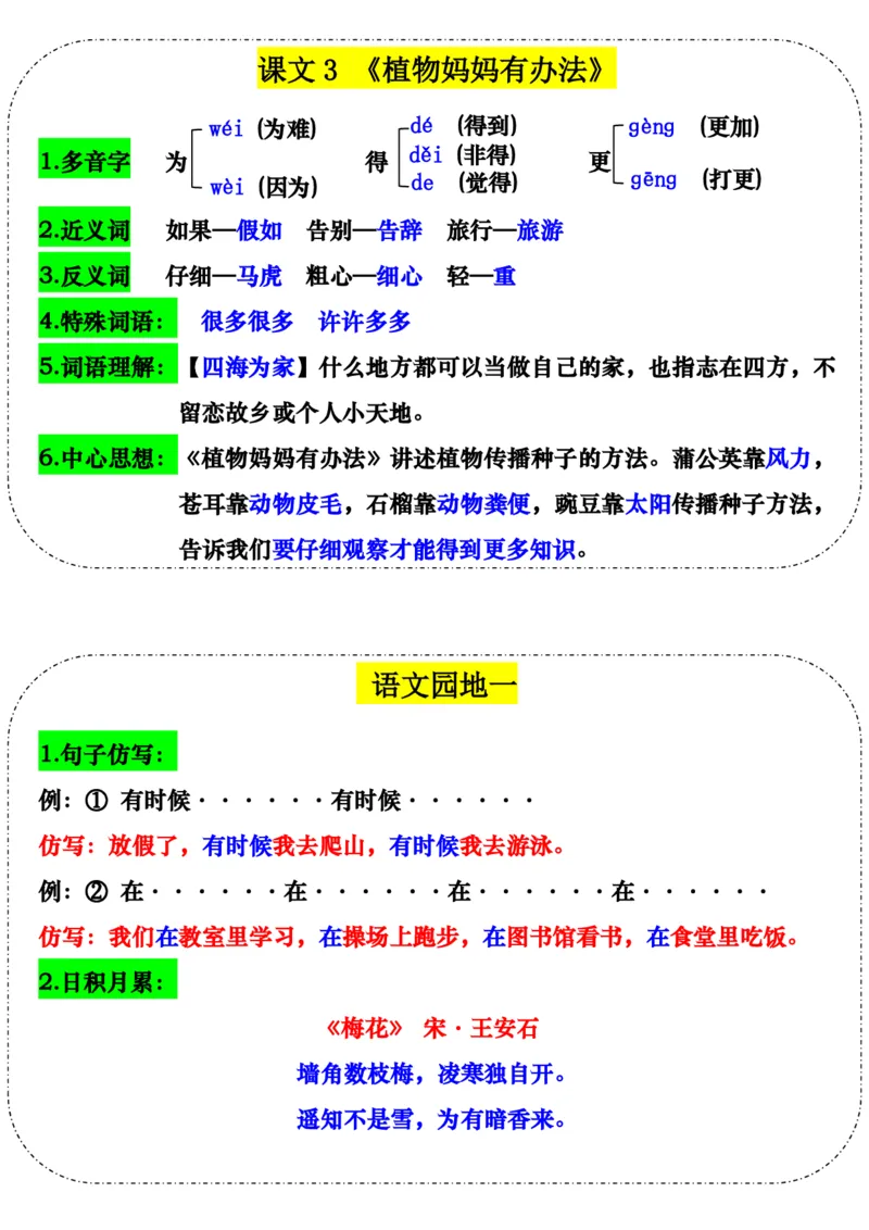 《新二上语文新版每课课课贴_2年级上册同步教辅_2上-语文_二上语文-生字+字帖》第2页预览
