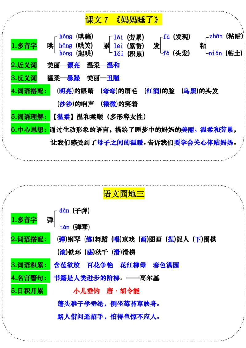 《新二上语文新版每课课课贴_2年级上册同步教辅_2上-语文_二上语文-生字+字帖》第7页预览