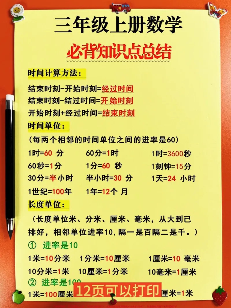 《如果想在三年级上册数学中获得98分以上的。好成绩,那么请深入掌握这份必背知识点。家长可以打印一份,给孩子早晨阅读晚上复习,努力掌握这些重要知识点。#二升三#三年级上册数学#三年级数学重点难点#知识点总结#必考考点》第2页预览