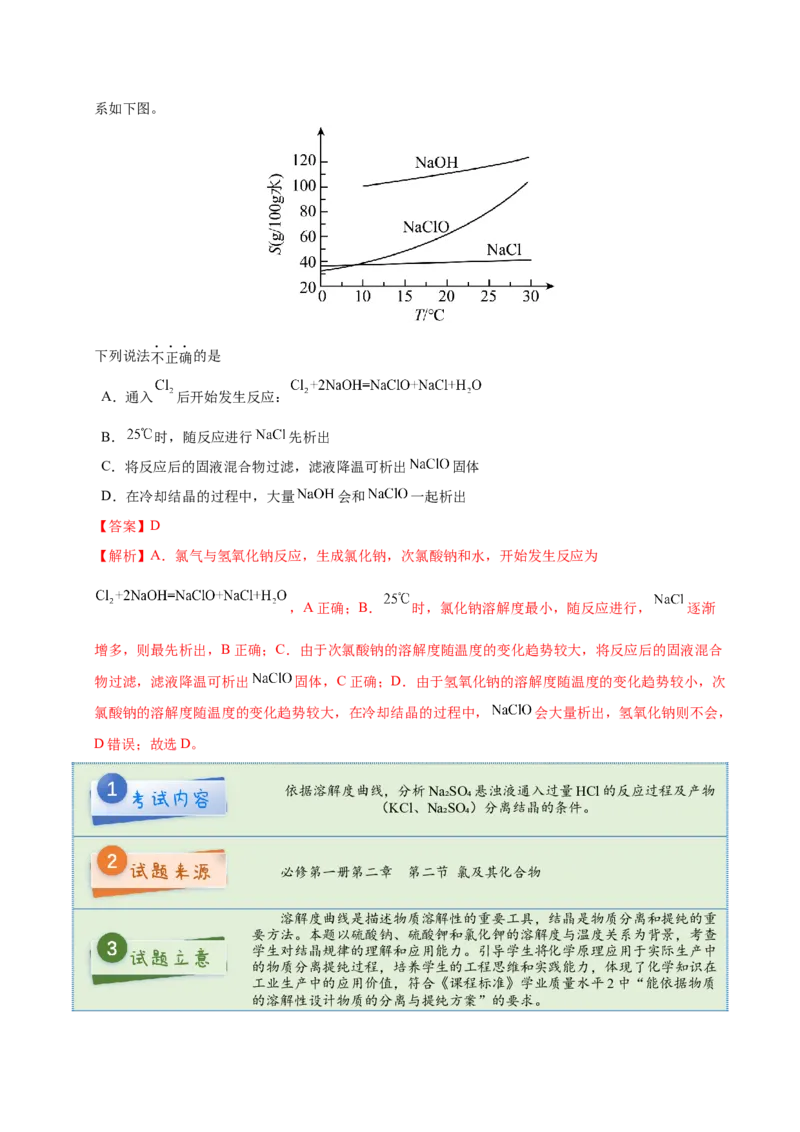 《2025年高考化学真题完全解读（北京卷）_高考一二三轮复习_化学_2026年-化学高考专项复习_2025年高考化学真题完全解读-G338》第9页预览