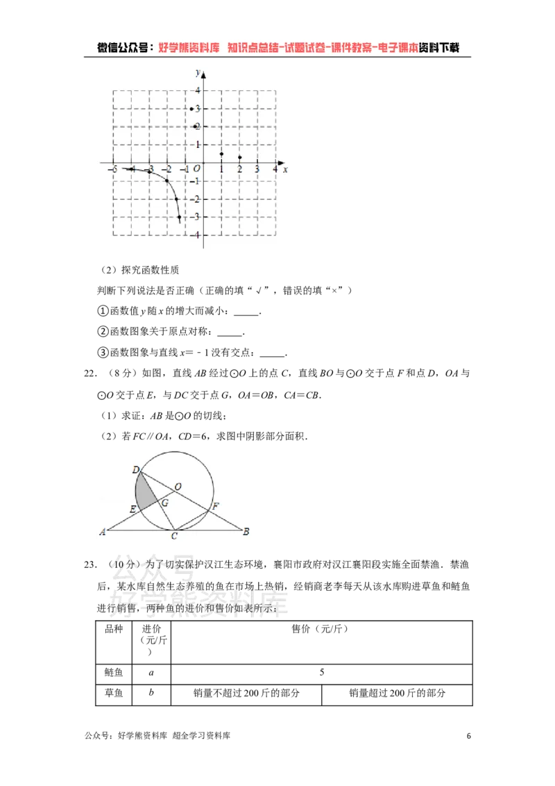 《2021年湖北省襄阳市中考数学真题试卷解析版_初高中资料库_初中资料库（转存避免链接过期失效）_初中数学》第6页预览